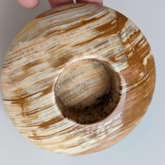 Marble Onyx Tea Light Candle Holder Round Disk Polished Natural Stone - Picture 8 of 10